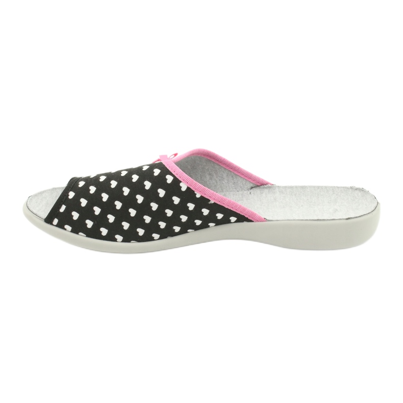 Zapatos de mujer befado pu 254D108 blanco negro rosa 2