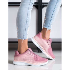 Bona Zapatillas deportivas ligeras púrpura rosa 1