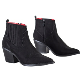 SHELOVET Vaqueras en spitz negro 3