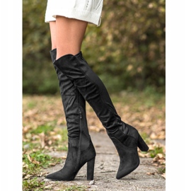 Sweet Shoes Botas altas en Spitz negro 2