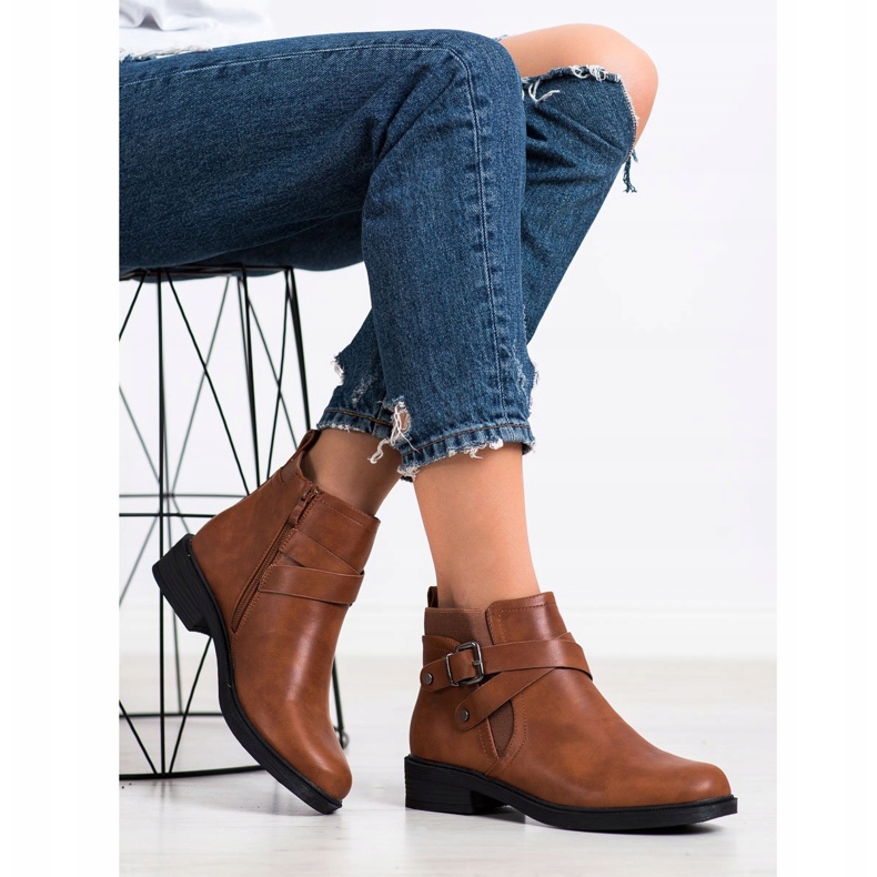 Top Shoes Botas marrones clásicas marrón 2