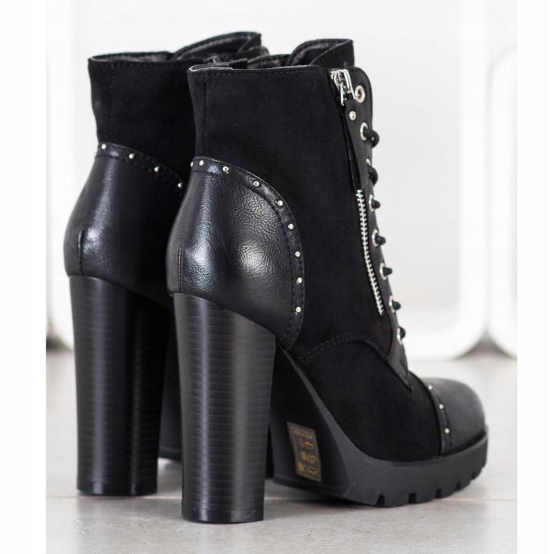 Kayla Botas de rock con tacones altos negro 2 Kayla Botas de rock con tacones altos negro 2