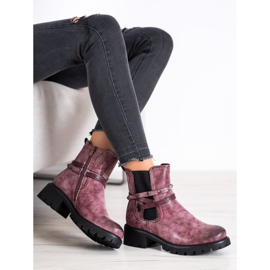 Super Me Trabajadores de cuero ecológico rosa 2