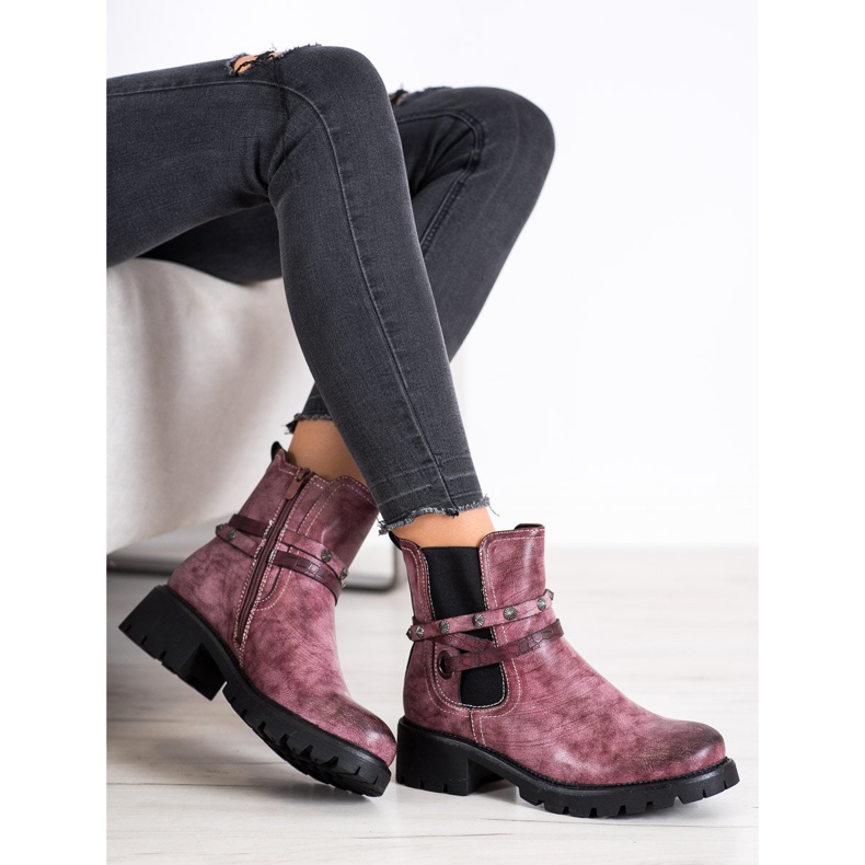 Super Me Trabajadores de cuero ecológico rosa 2