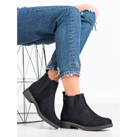 Super Me Botines Chelsea de ante negro 2