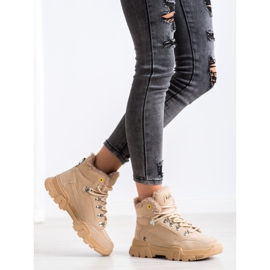 Kylie Tramperos con piel de oveja beige 2