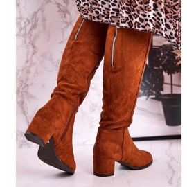 Botas de ante mujer Sergio Leone camel KZ273 marrón 3