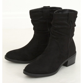 Botas negras de tacón bajo 3345 Black negro 1