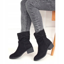 Botas negras de tacón bajo 3345 Black negro 3
