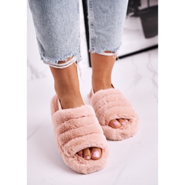 FJ1 Pantuflas de mujer en la plataforma de copo de nieve de piel naranja 4