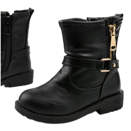 Botas negras para niños para niñas de Jynriane negro 1