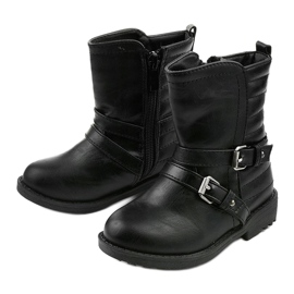 Botas negras para niños para niña Keenshaper negro 2