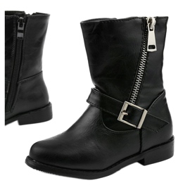 Bota infantil negra para niña Dlary negro 1