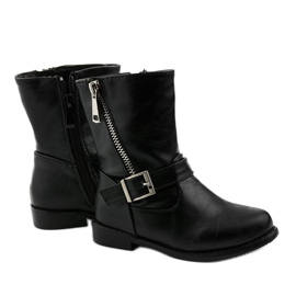 Bota infantil negra para niña Dlary negro 2