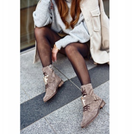 Botas Mujer Nicole Suede Light Brown 2591 marrón 8