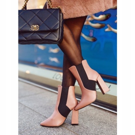 FG1 Botas de mujer con tacón rosa buenas vibraciones rosado 10