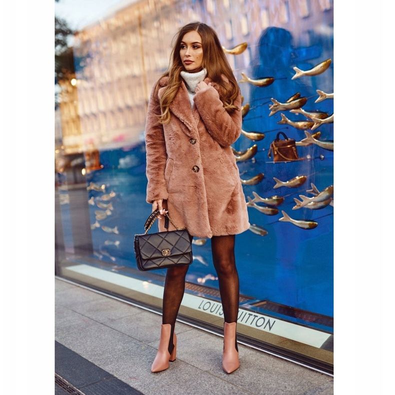 FG1 Botas de mujer con tacón rosa buenas vibraciones rosado 1 FG1 Botas de mujer con tacón rosa buenas vibraciones rosado 1