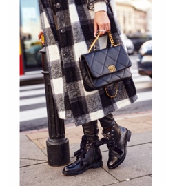 MSMG Botas de mujer con perlas de metal Warm Perla Ribbon negro 1 MSMG Botas de mujer con perlas de metal Warm Perla Ribbon negro 1