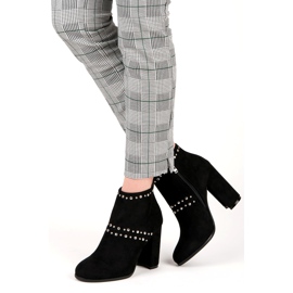 Seastar Botines de ante en el poste negro 2 Seastar Botines de ante en el poste negro 2