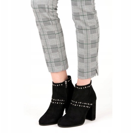 Seastar Botines de ante en el poste negro 1 Seastar Botines de ante en el poste negro 1