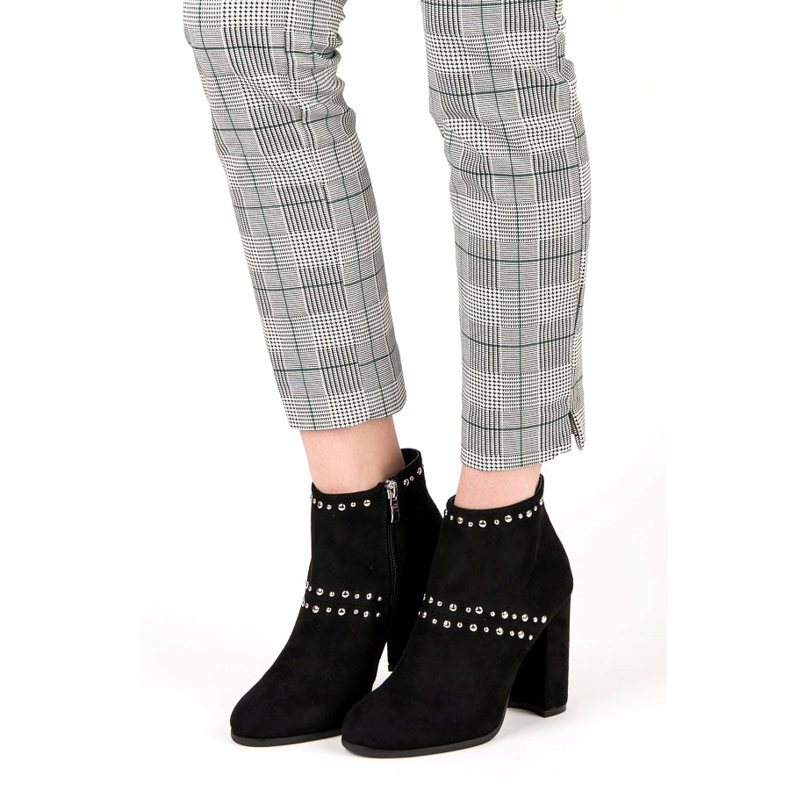 Seastar Botines de ante en el poste negro 1