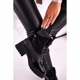 Botas Trabajadores Calentado Negro Animal Print Helena 5