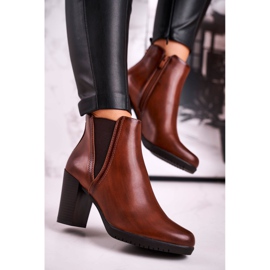 Botas Calientes Con Tacón Sergio Leone Marrón BT311 3