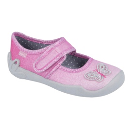 Calzado infantil befado 123X038 rosa plata 1