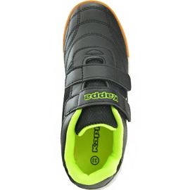 Zapatos para niños Kappa Kickoff K negro y amarillo 260509K 1140 2