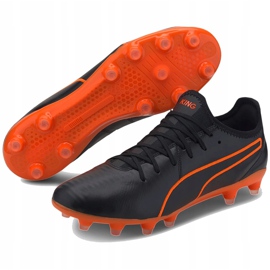 Zapatos de fútbol Puma King Pro Fg negro-naranja 105608 06 multicolor 2