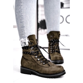 Evento Botas Timber Mujer Altas Caqui 9BT35-1331 Dk.Green negro 1