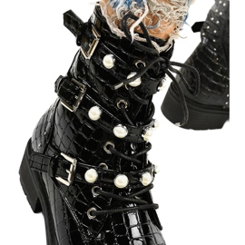 Botas negras planas con aislamiento Torwain pearls negro 3