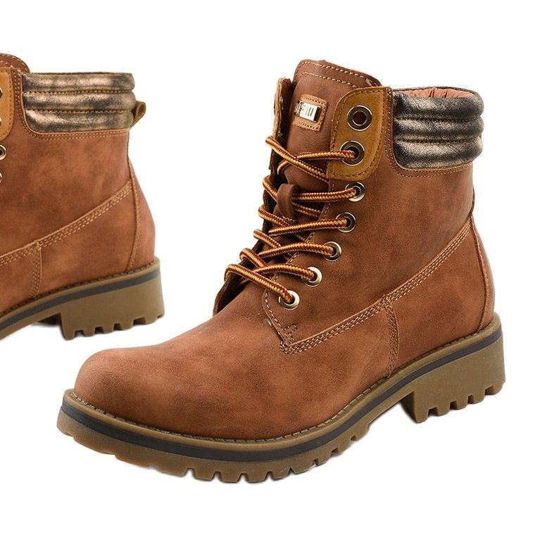 Botas camel con cordones, aislante Halitta marrón multicolor 1