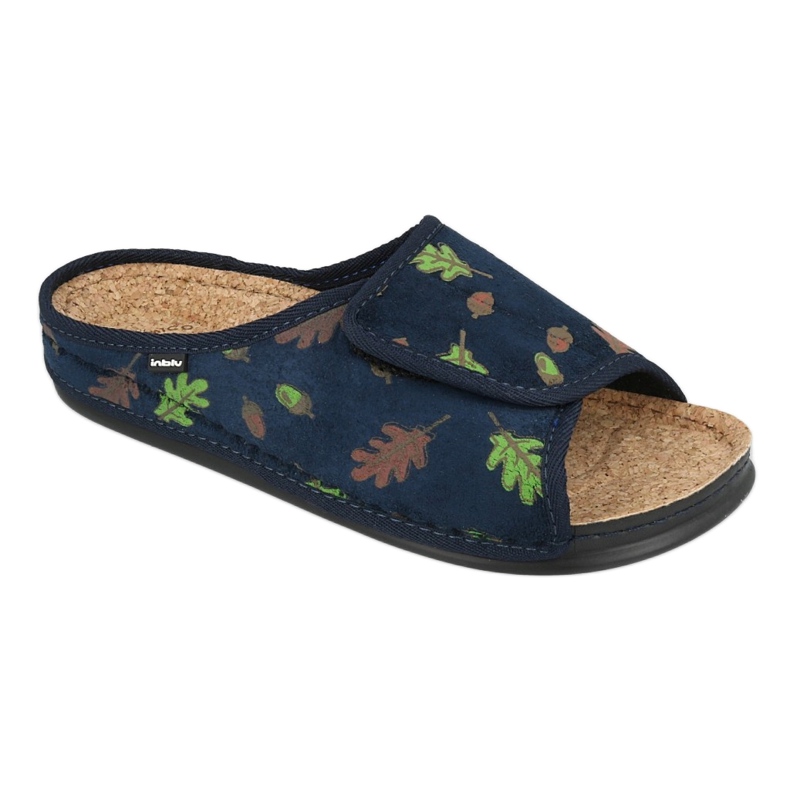 Zapatos de mujer Inblu 155D115 azul marino verde 1