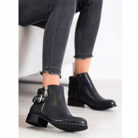 Kayla Botas casuales con hebilla negro 1