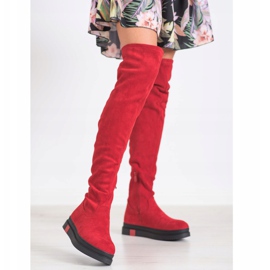 Gogo Botas de plataforma de moda rojo 2
