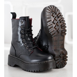 Gogo Botas negras en la plataforma negro 1