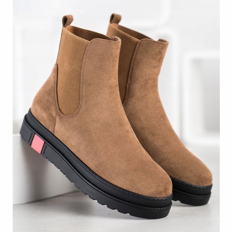 Seastar Botas en la plataforma caqui verde 1 Seastar Botas en la plataforma caqui verde 1