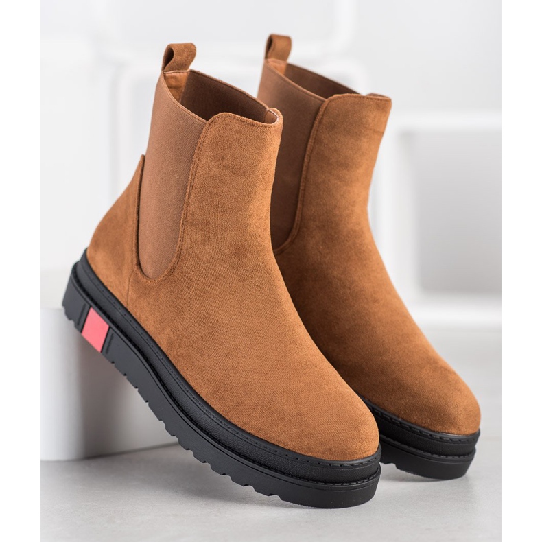 Seastar Botas en la plataforma marrón 1