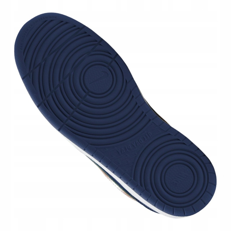 Zapatillas Nike Court Borough Low 2 (GS) Jr BQ5448-401 beige azul marino 2