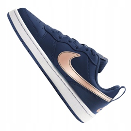Zapatillas Nike Court Borough Low 2 (GS) Jr BQ5448-401 beige azul marino 3