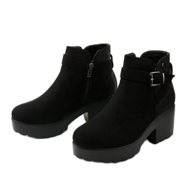 Botines con plataforma Meridvielle negros 2 Botines con plataforma Meridvielle negros 2