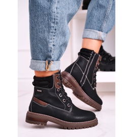 Black Warm Workers Trappers Timber para mujer marrón negro 1