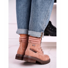 Mujeres Warm Workers Trappers Pink Timber beige marrón rosado 2