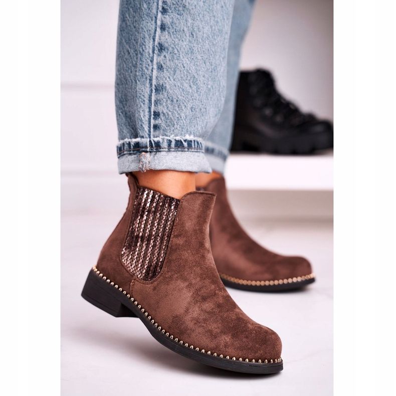 Botines Mujer Jodhpur Boots Suede Brown Meagan marrón 1