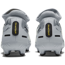 Zapatos de fútbol Nike Phantom Gt Scorpion Academy Dynamic Fit FG / MG DA2266 001 gris-plata plata 5