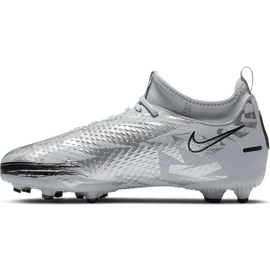 Zapatillas de fútbol Nike Phantom Gt Scorpion Academy Dynamic Fit FG / MG Junior DA2287 001 gris-plata gris 2