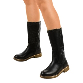 Botas negras Galaphaura con aislamiento negro 3