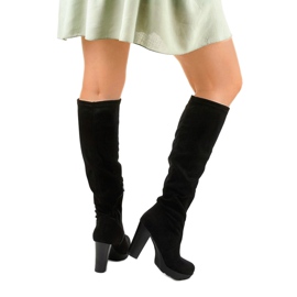Botas negras de gamuza Funnyfreeze negro 2