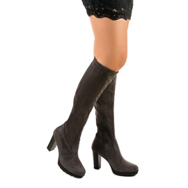 Botas grises en ante ecológico de Enmirgton 1 Botas grises en ante ecológico de Enmirgton 1